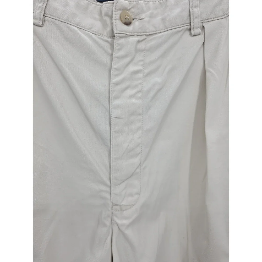 Vintage 90s Polo Ralph Lauren Andrew Shorts Mens 36 Khaki Cotton Preppy